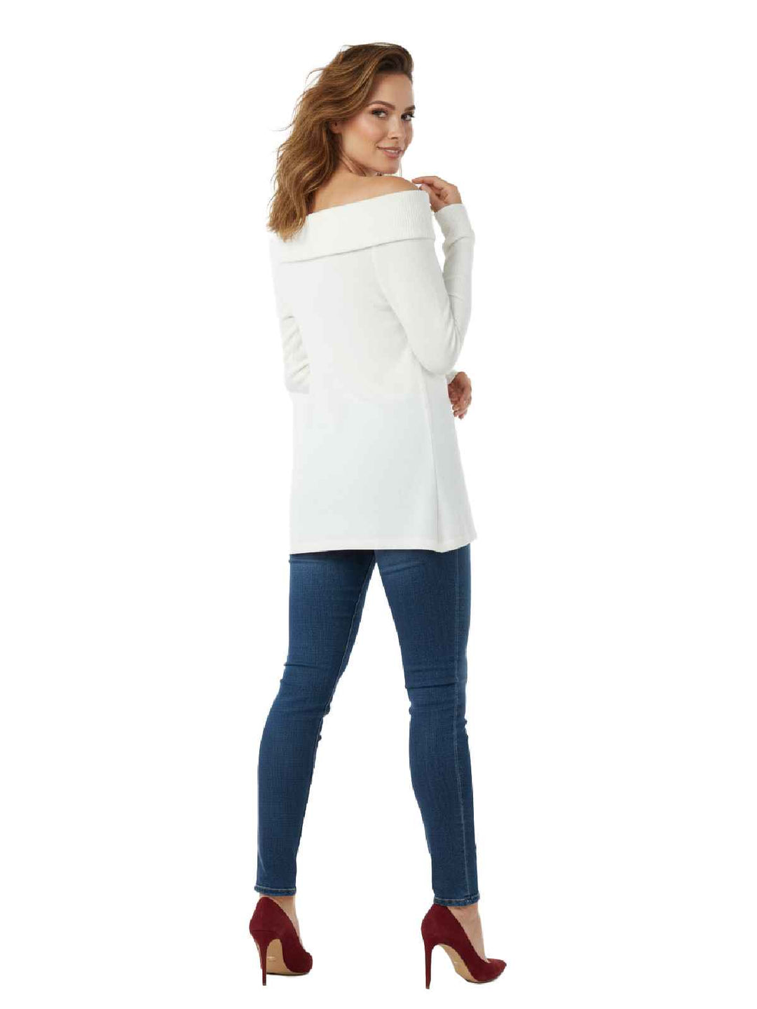 Abercrombie & Fitch Cozy Off-the-shoulder Tee Womens Style : 139-516-0460