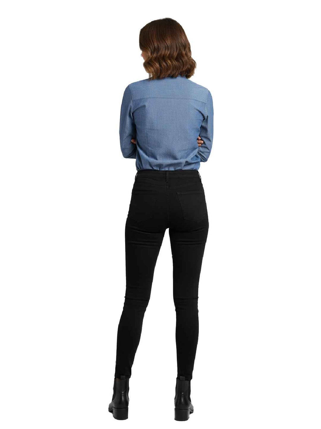 Blue Cotton Long-Sleeve Shirt