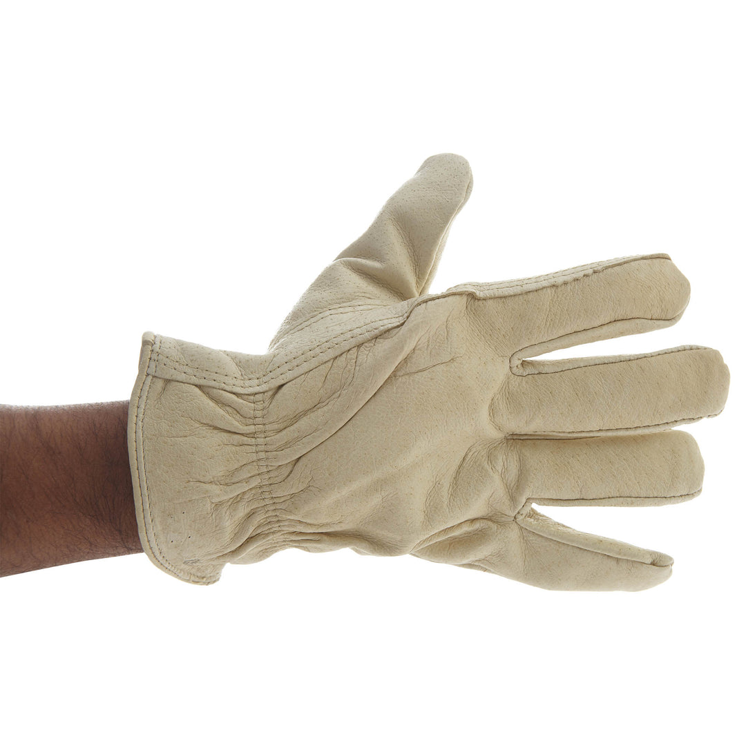 Workseries White Fleece Lined Shirred Back Keystone Gloves Mens Style : 89151