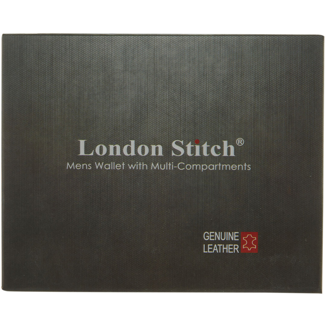 London Stitch Wallet With Multi Compartments Mens Style : Londonstitch01