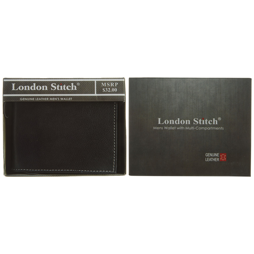 London Stitch Wallet With Multi Compartments Mens Style : Londonstitch01