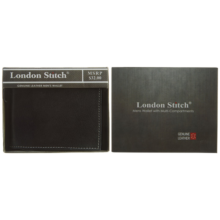 London Stitch Wallet With Multi Compartments Mens Style : Londonstitch01