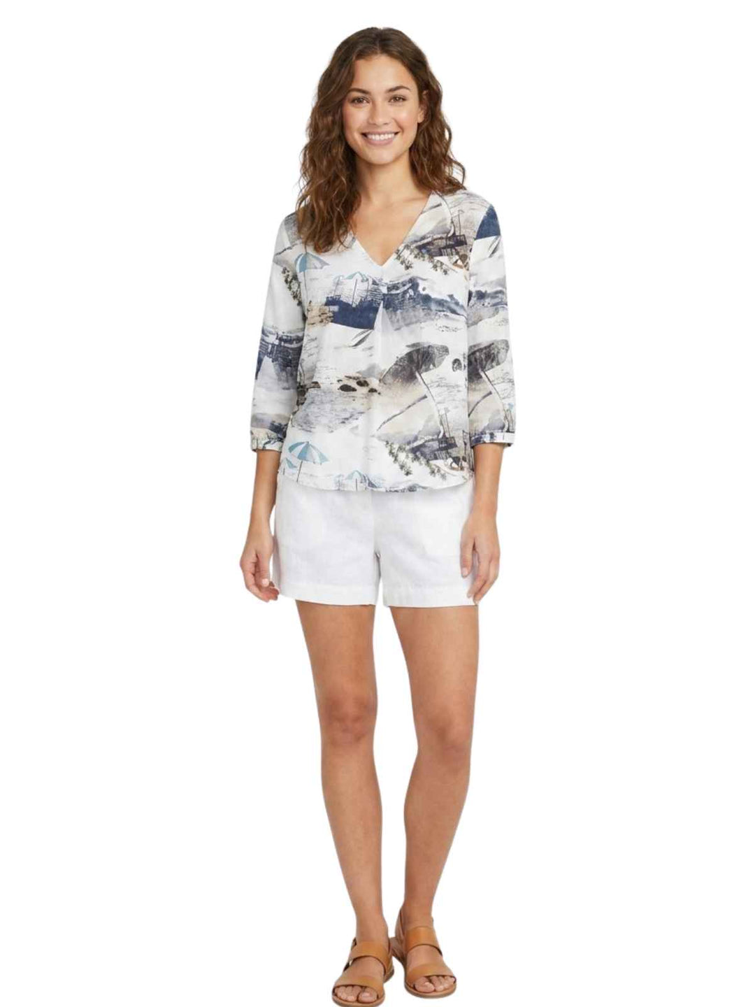 Candace Cameron Bure Multicolor Blouse