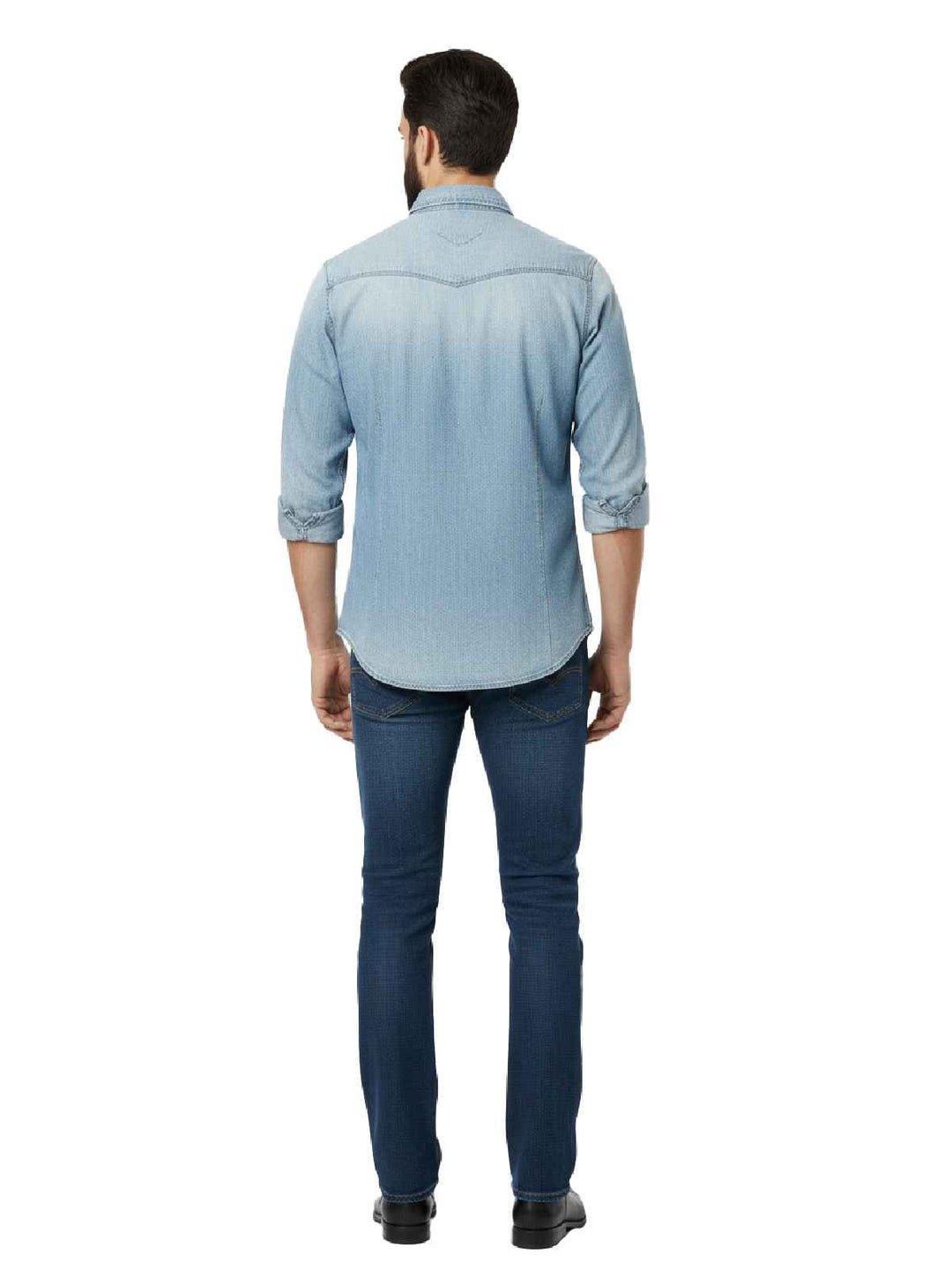 American Eagle Outfitters Blue Denim Button Down