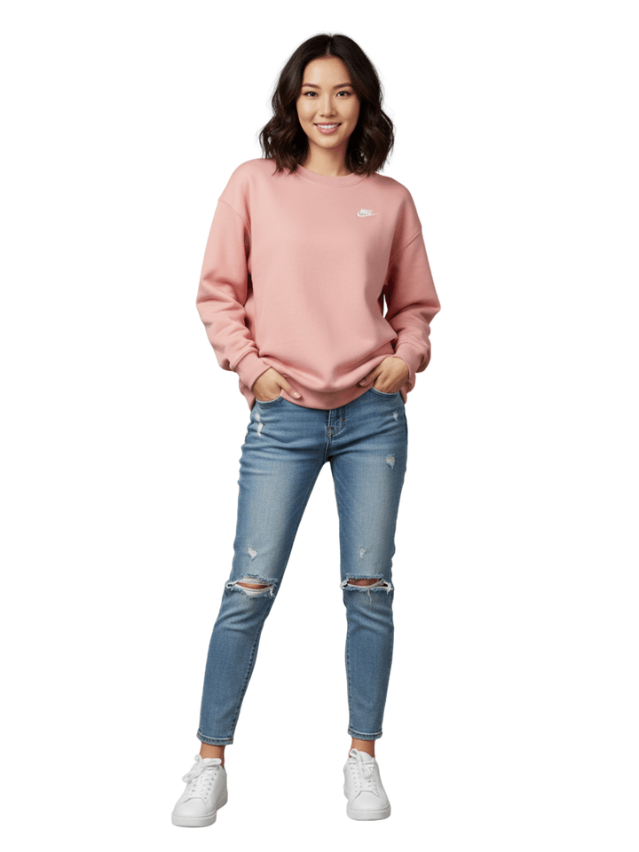 Nike Women's Long Sleeve Crew Neck Sweatshirt Dress