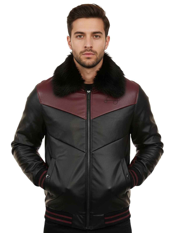 Sean John Chevron Quilt Bomber Jacket Mens Style : Sb1932