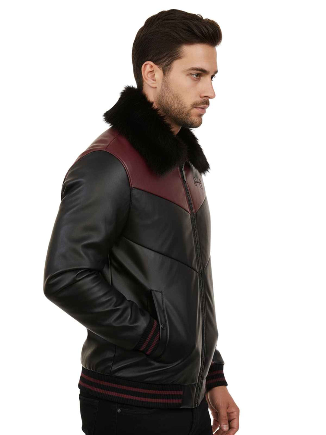 Sean John Chevron Quilt Bomber Jacket Mens Style : Sb1932