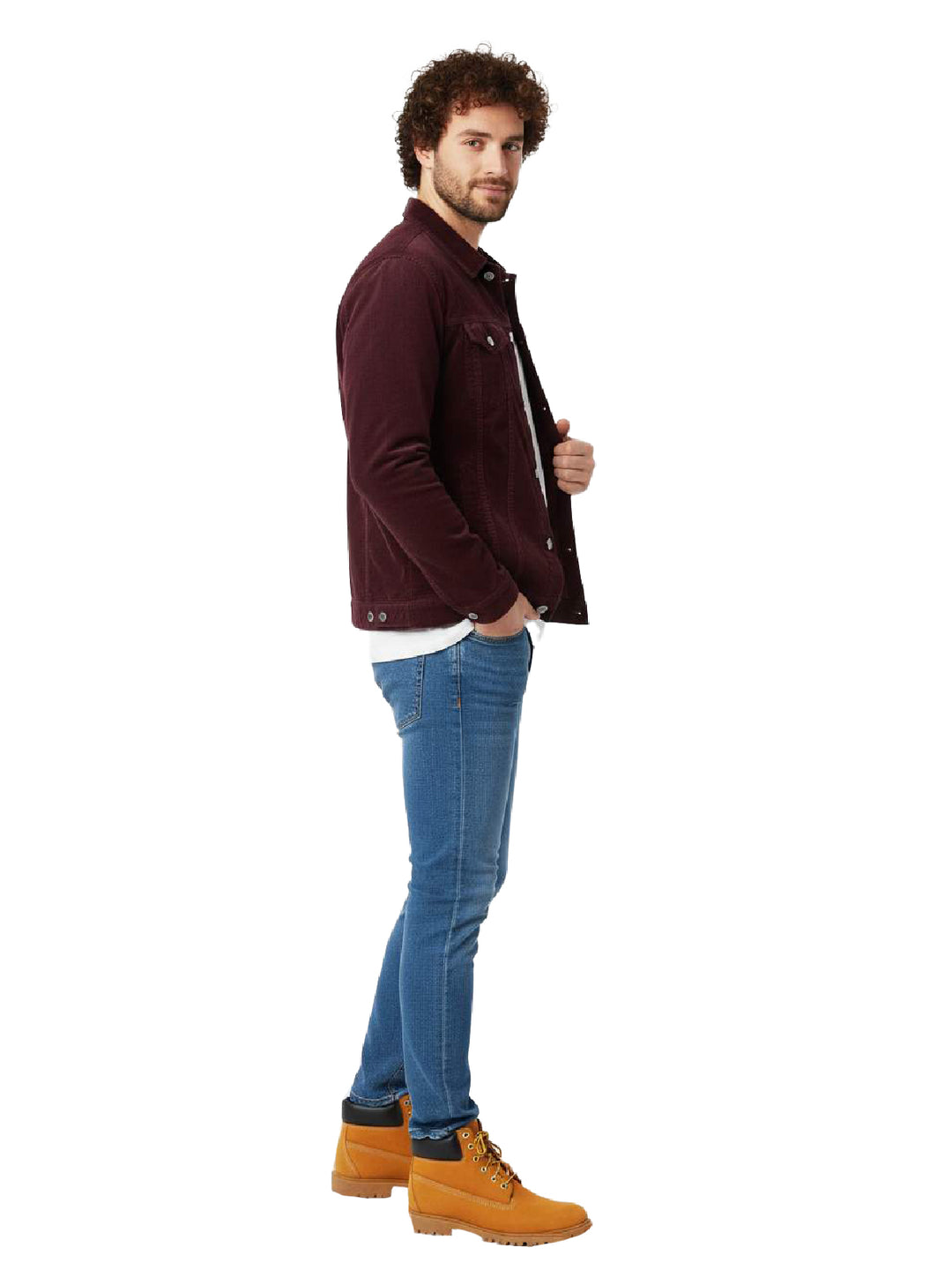 Free People Burgundy Velvet Jacket
