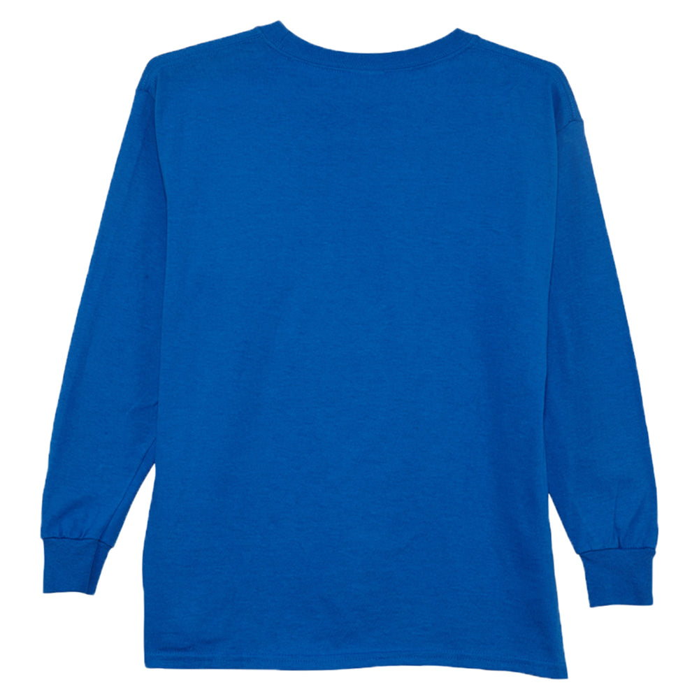 Gildan Ultra Cotton NY Rangers Alternate Logo Long Sleeve Crewneck T-Shirt Big Kids Style : G2400