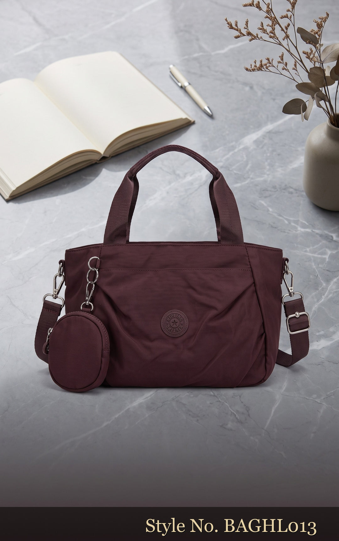 Burgundy Everyday Tote Bag | BAGHL013