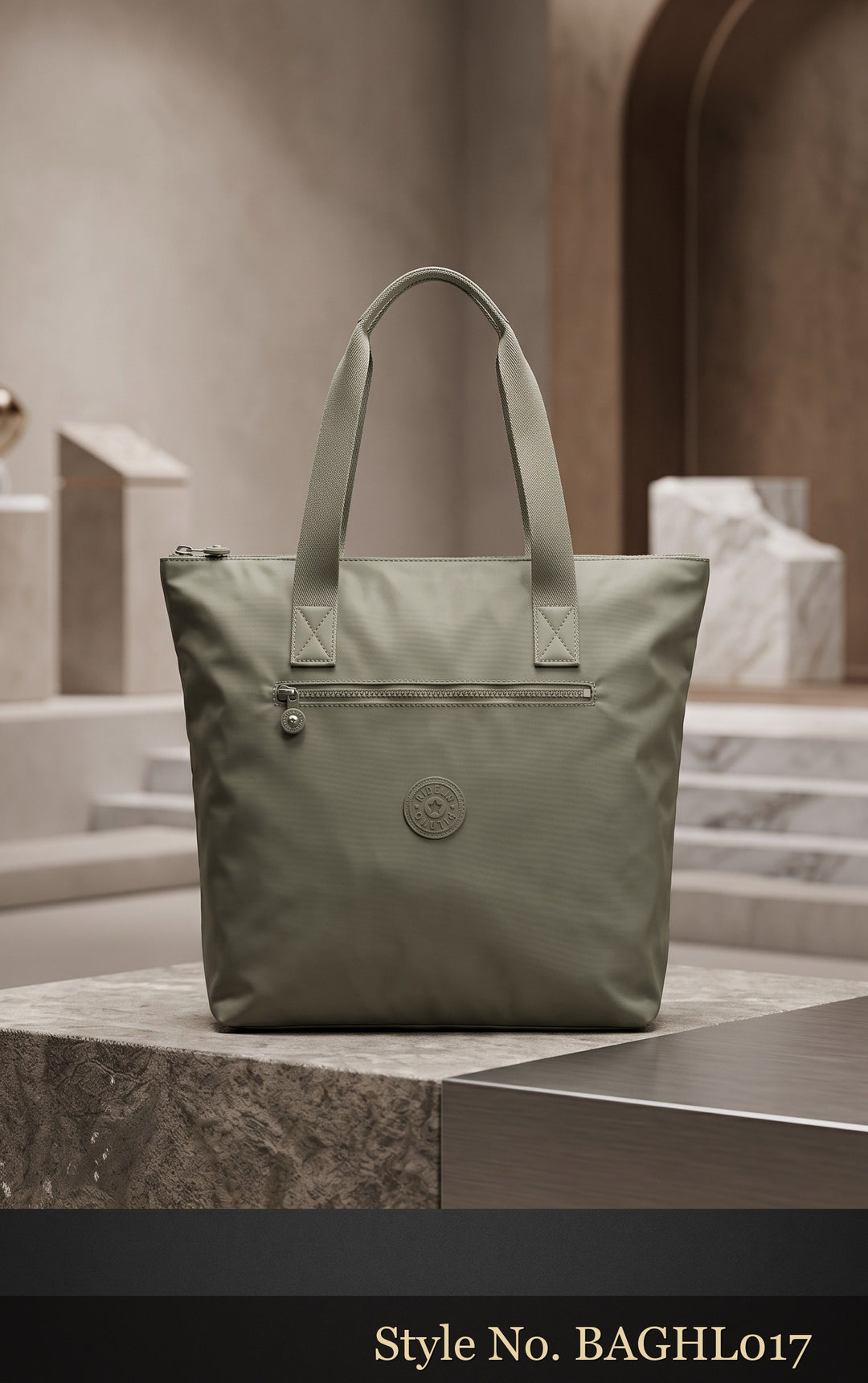 Sage Green Shopper Tote | BAGHL017