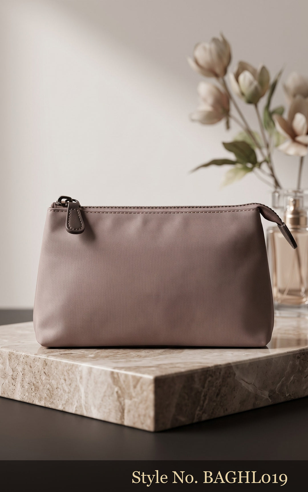 Mauve Zip-Top Crossbody Bag | BAGHL019