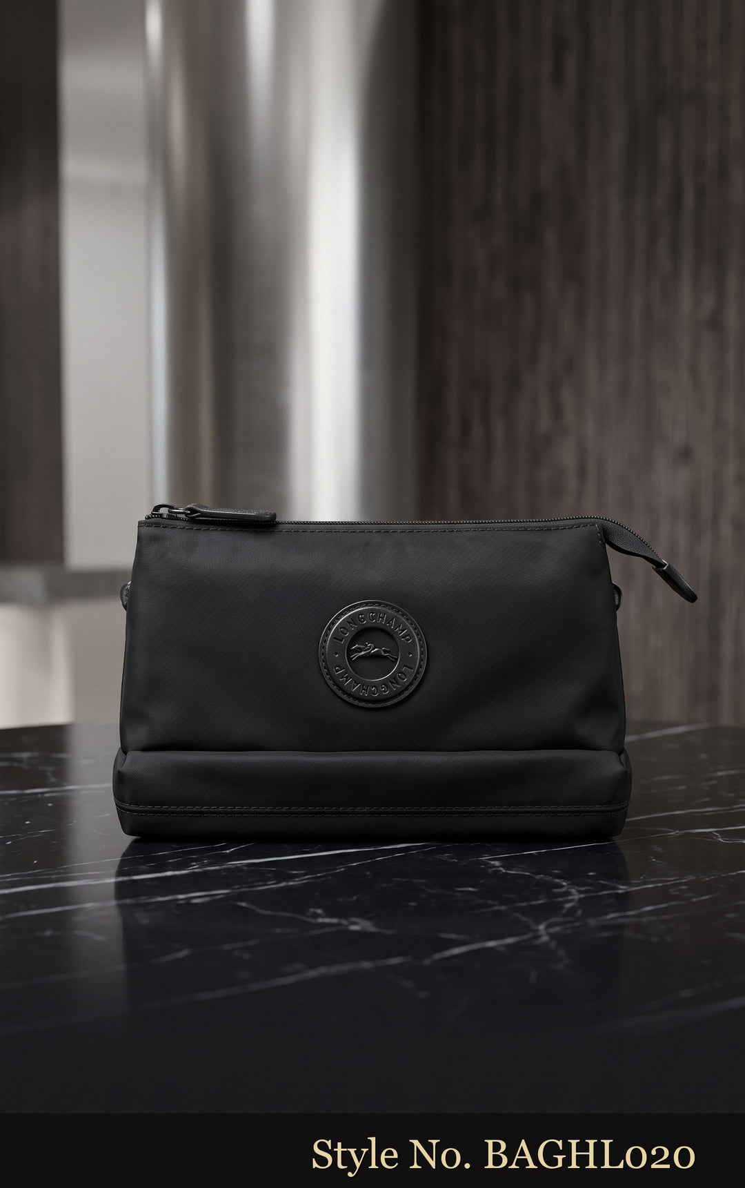 Black Zip Pouch Bag | BAGHL020