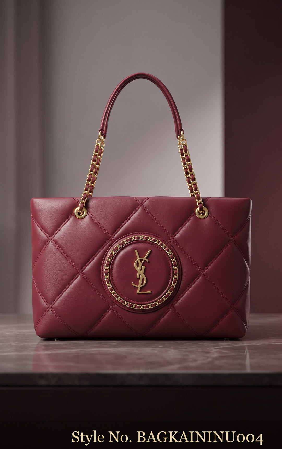 Pink Quilted Top-Handle Bag | BAGKAININU004