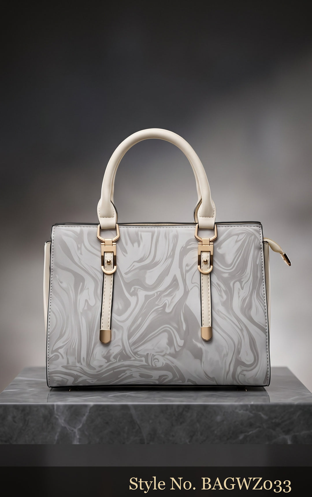 White Structured Shoulder Bag | BAGWZ033