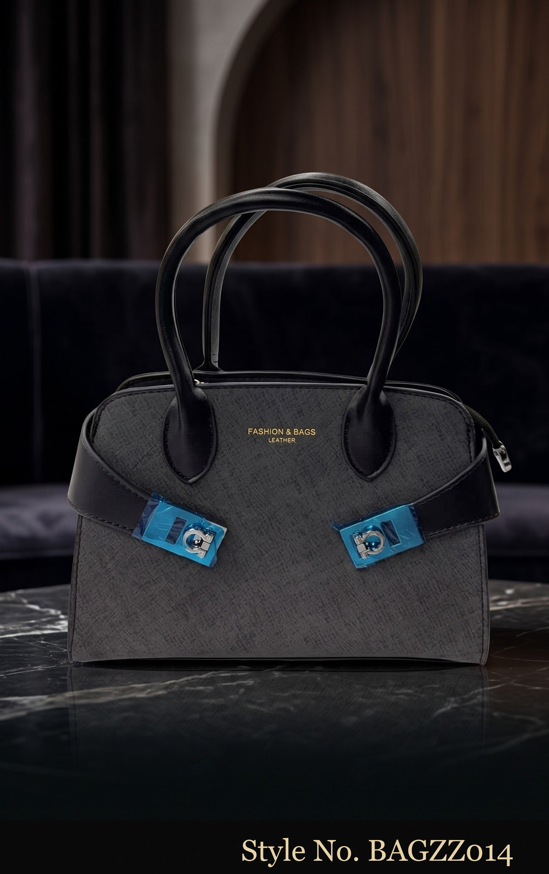 Black Structured Mini Handbag | BAGZZ014