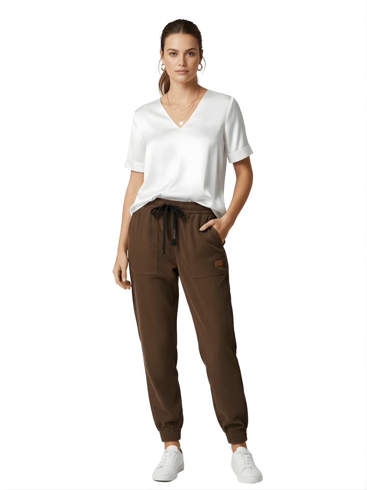 Jmierr brown corduroy Women Pants one size