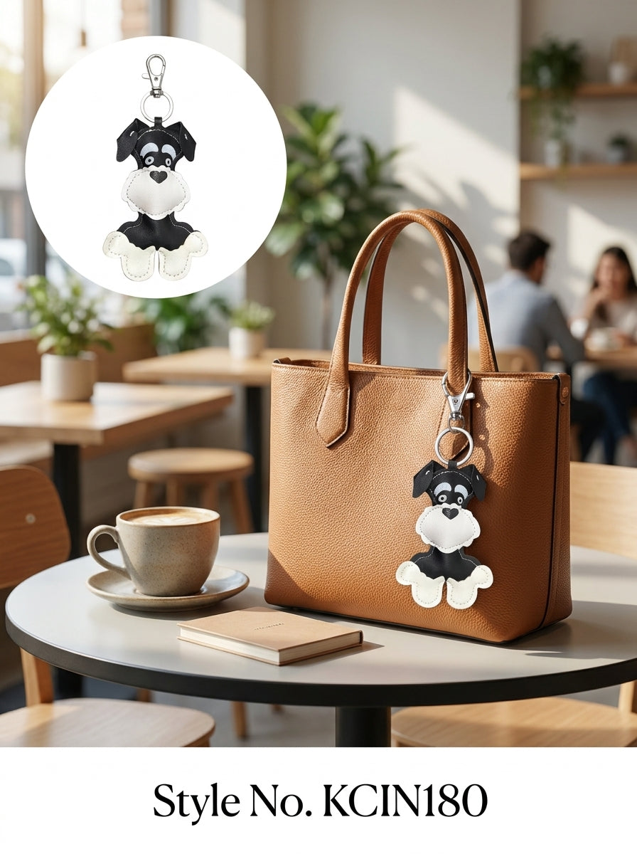 Black and white novelty figure charm Keychain | KCIN180