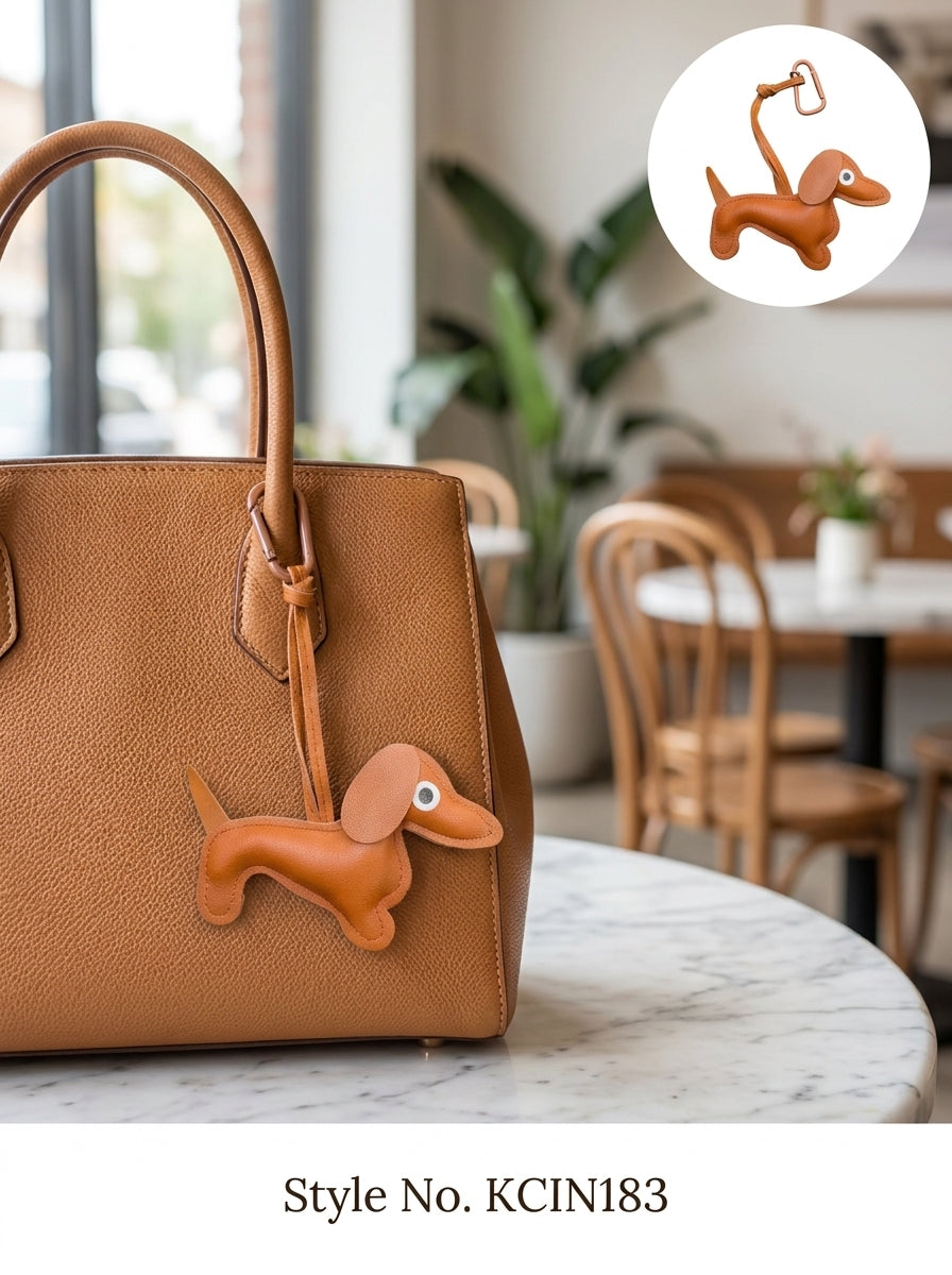 Orange dog figure charm Keychain | KCIN183