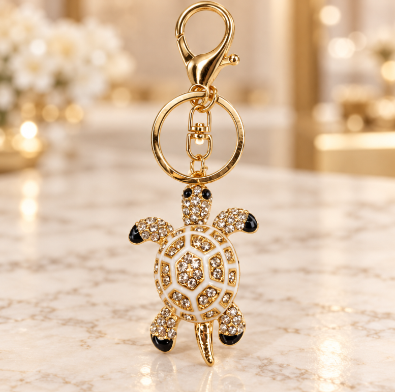 Crystal Turtle Keychain - KCMEIFEN019