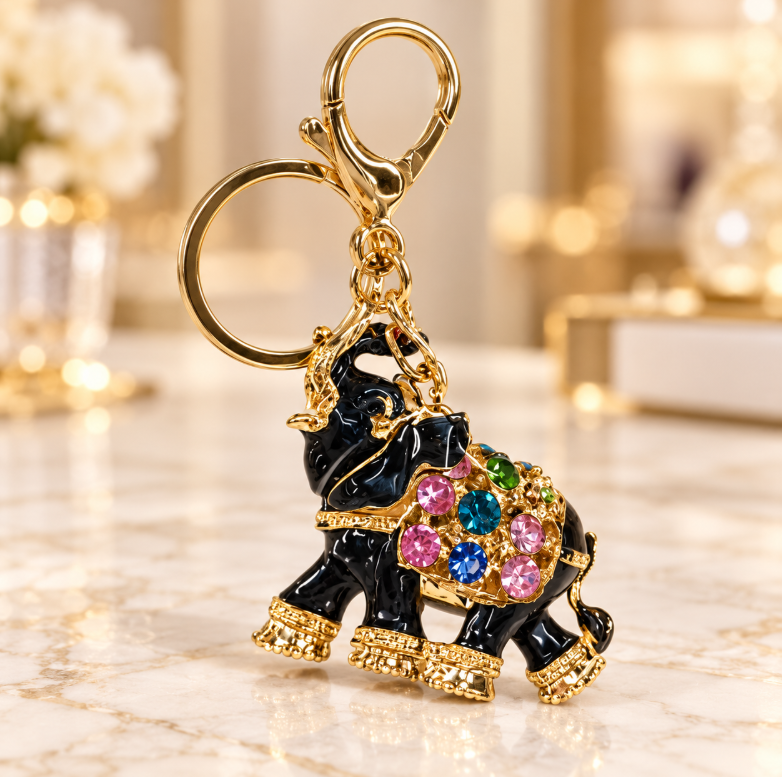 Colorful Elephant Keychain - KCMEIFEN020