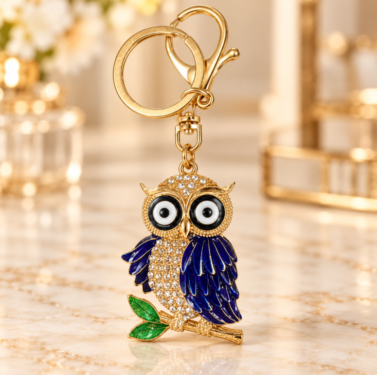 Blue Owl Keychain - KCMEIFEN024