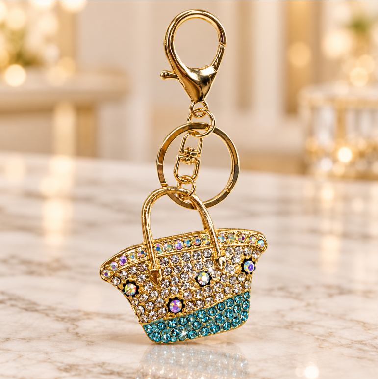 Woven Basket Keychain - KCMEIFEN027