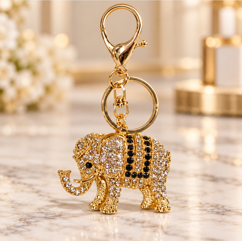 Crystal Elephant Keychain - KCMEIFEN028