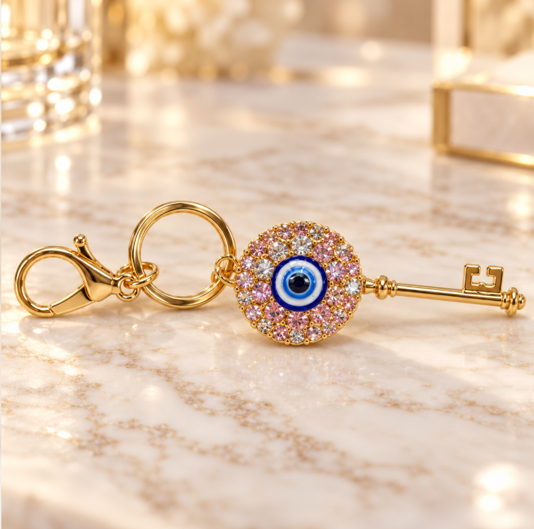 Blue Evil Eye Keychain - KCMEIFEN030