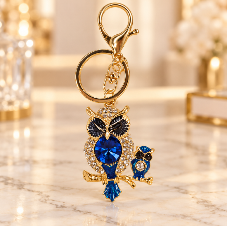 Blue Owl Keychain - KCMEIFEN032