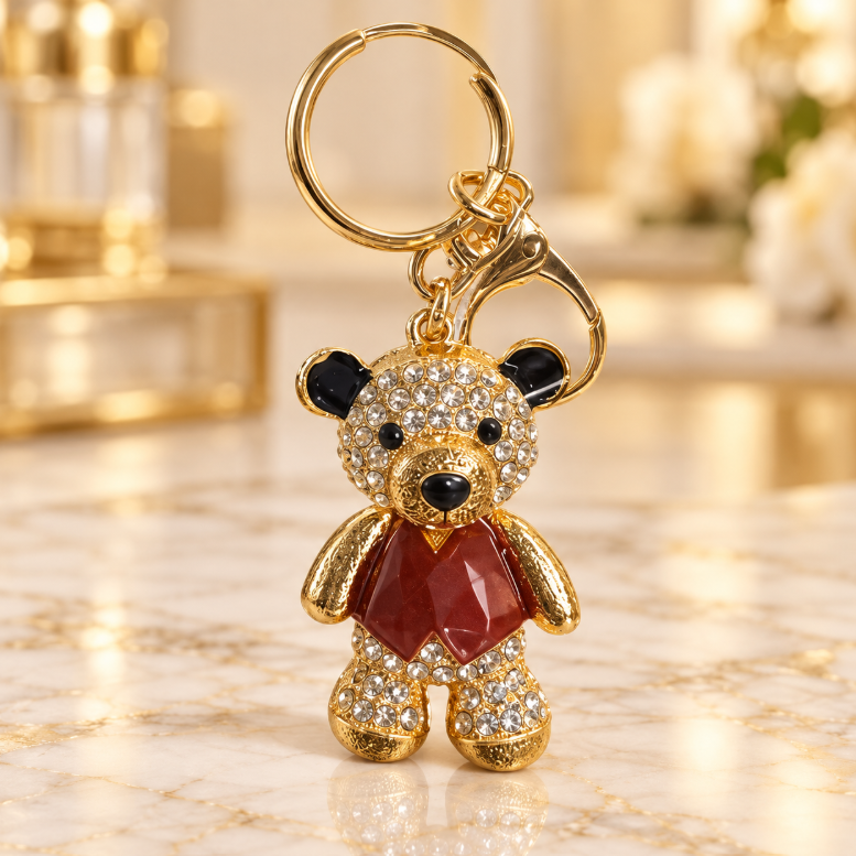 Panda in Red Outfit Keychain - KCMEIFEN040