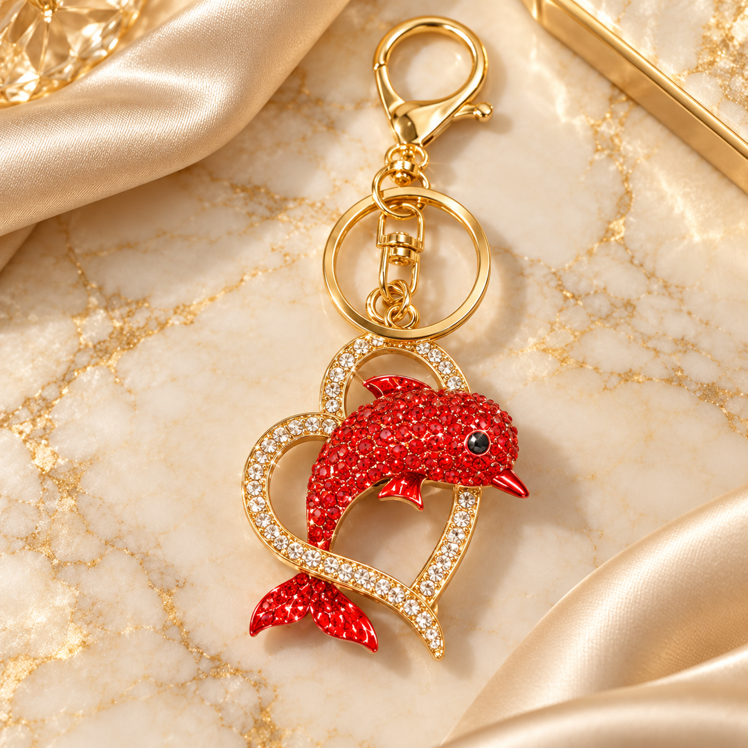 Red Dolphin Keychain - KCMEIFEN041