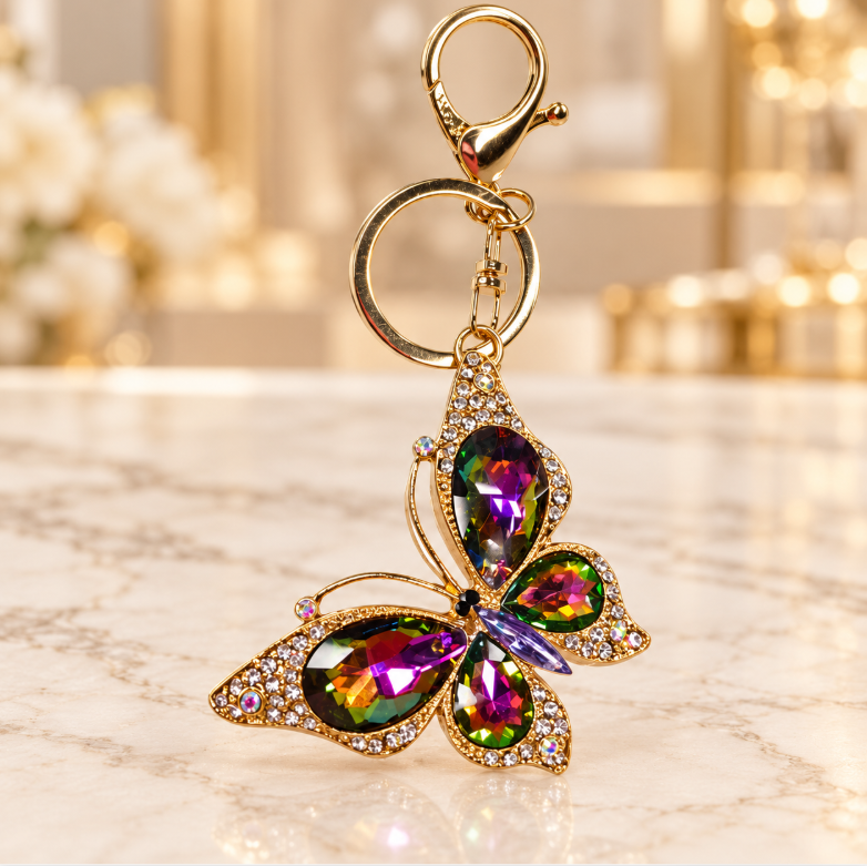 Gold Butterfly Keychain - KCMEIFEN043