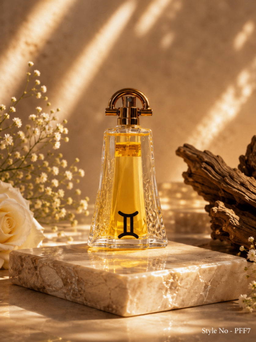 Golden Pyramid Crystal Eau De Parfum For Women - Long Lasting Warm Amber Floral Perfume