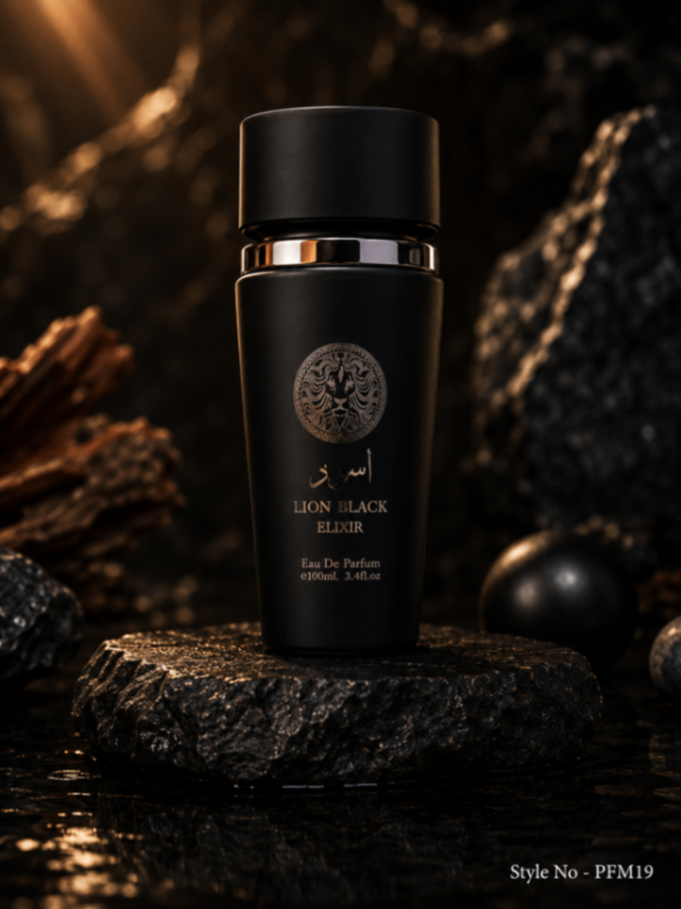 Matte Black Gold Ring Accent EDP Perfume