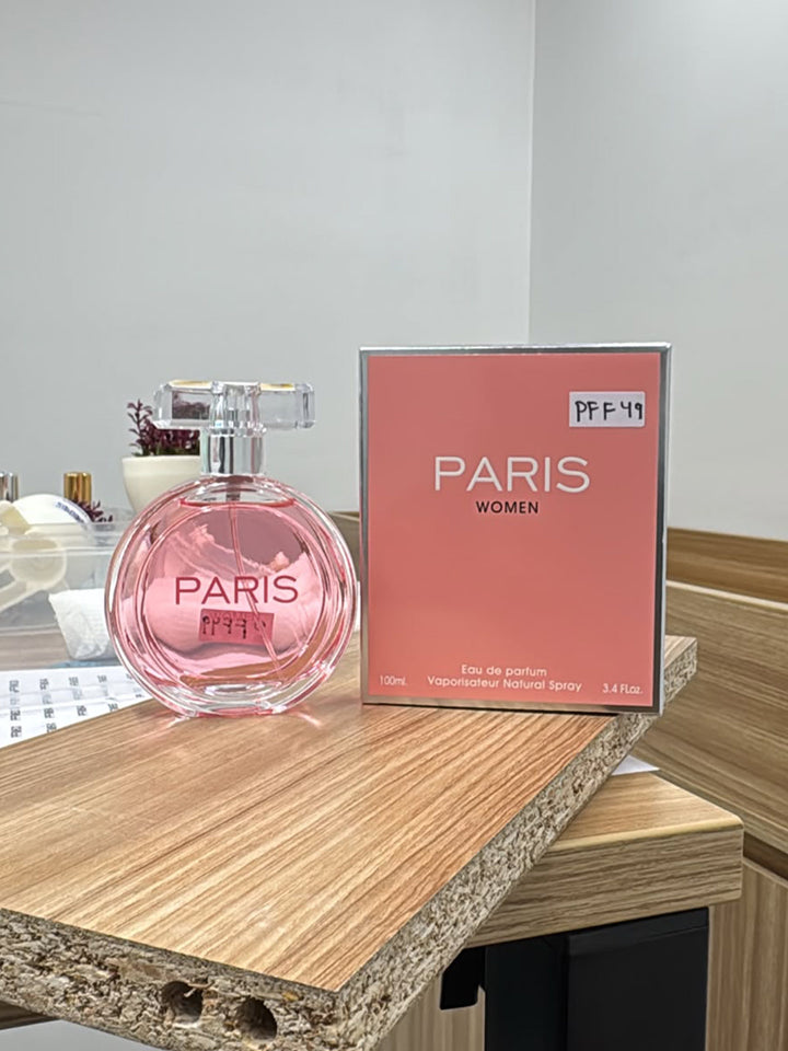 Pink Round Glass Eau De Parfum For Women - Long Lasting Floral Fragrance Spray