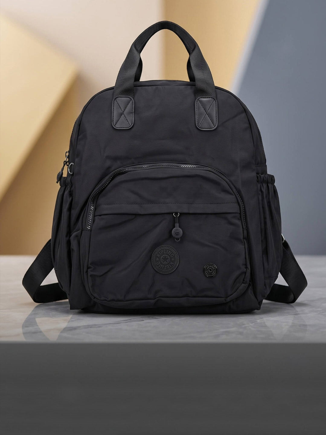 Classic Black Mini Backpack - Lightweight Casual Travel &amp; College Rucksack