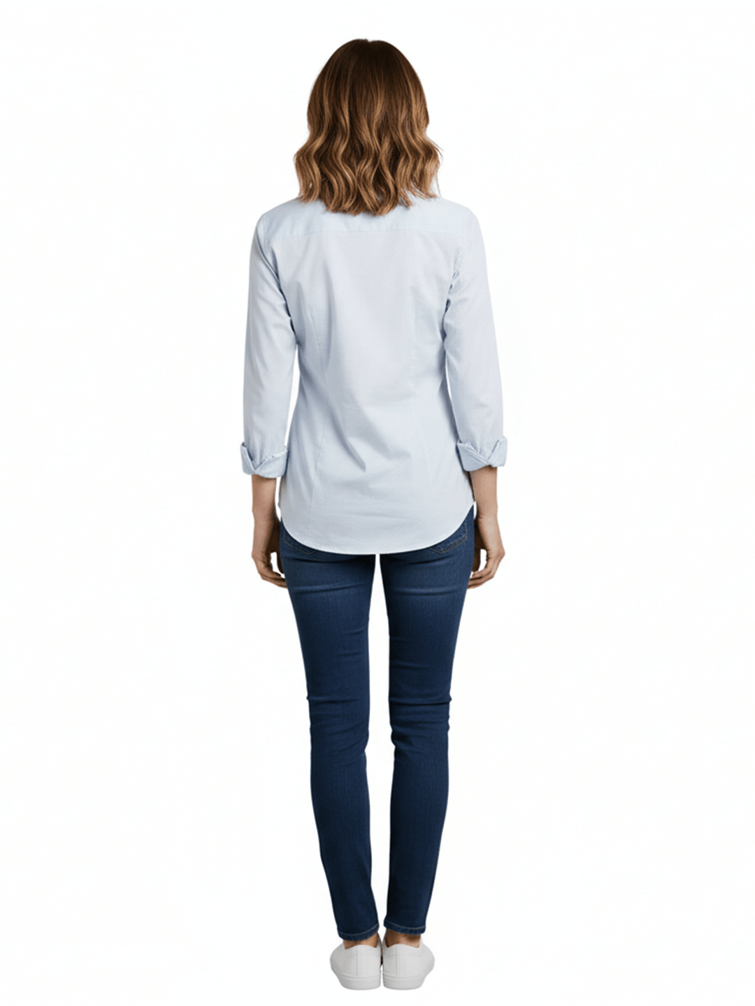 DKNY Women's Long Sleeve Button Down Shirt