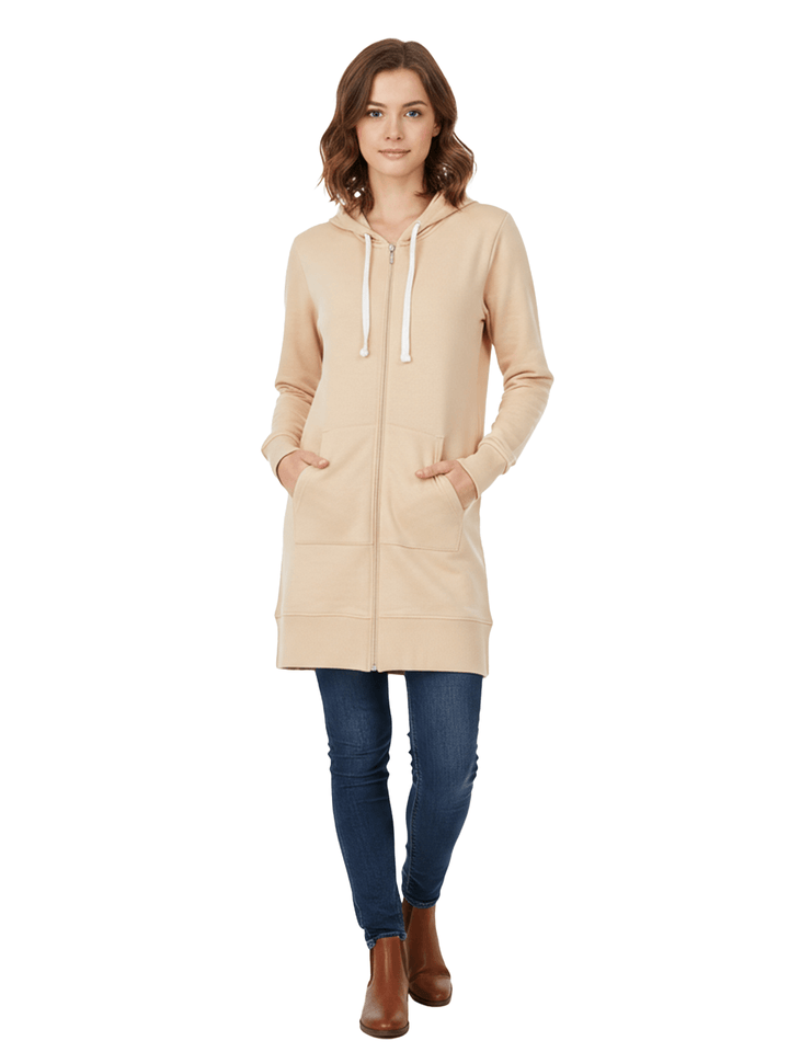 Beige Activewear Sweatshirt & Hoodie