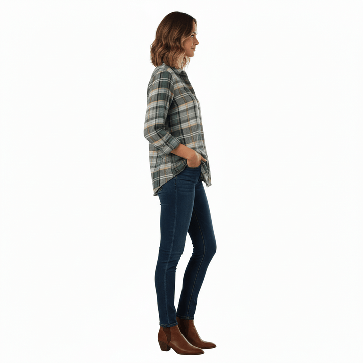 Green Plaid Shirt