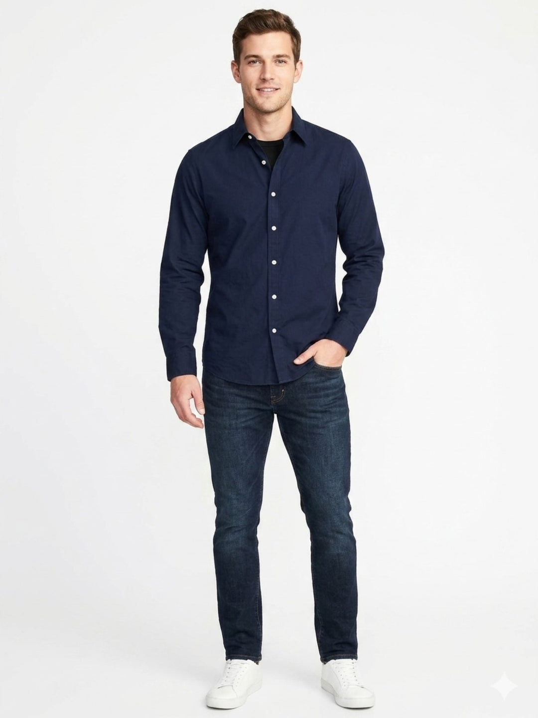 Blue Button-Down Shirt