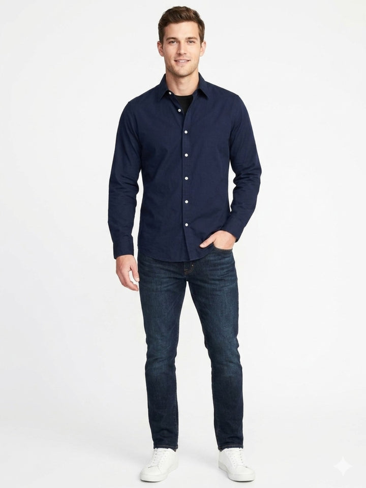 Blue Button-Down Shirt