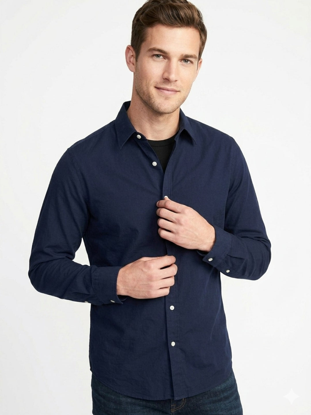 Blue Button-Down Shirt