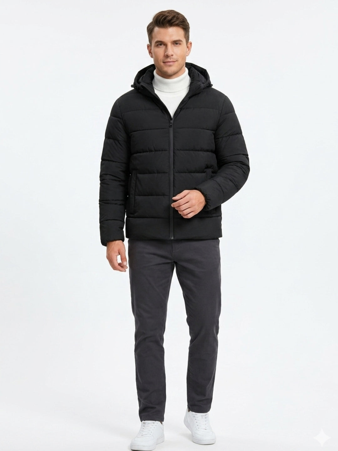Stylish Black Puffer Jacket