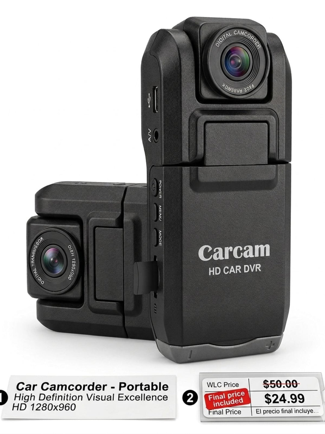 Portable Carcam HD Car Camcorder