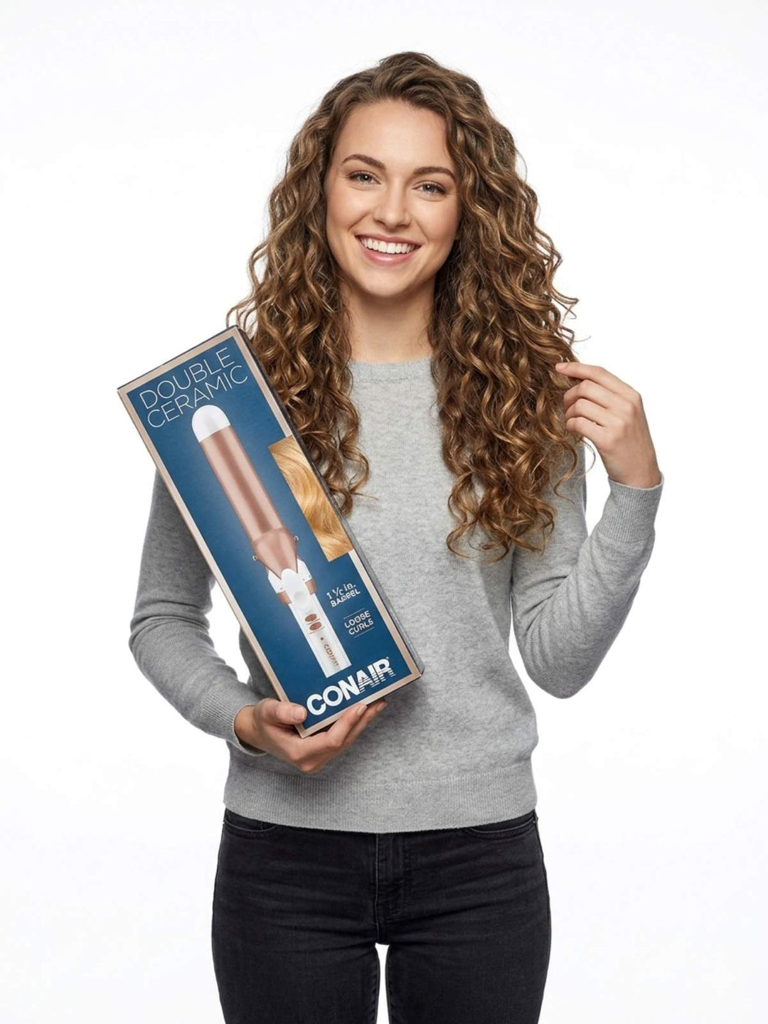 Double Ceramic 1 1/4 Loose Curls Curling Iron