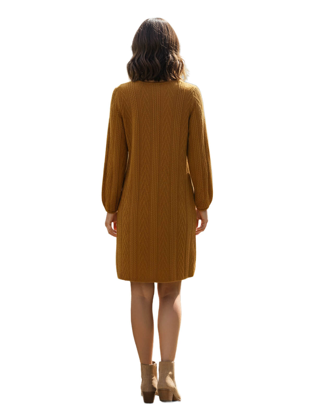 NY Collection Women's Long Sleeve Knit Dress