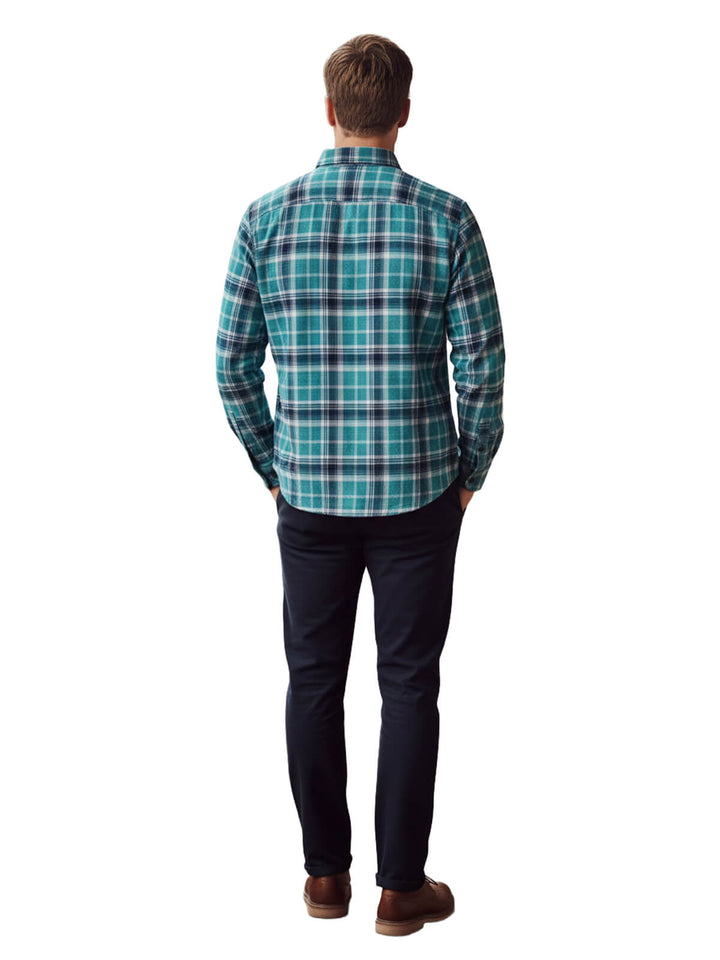 Orvis Men's Cotton Plaid Button Down Shirt