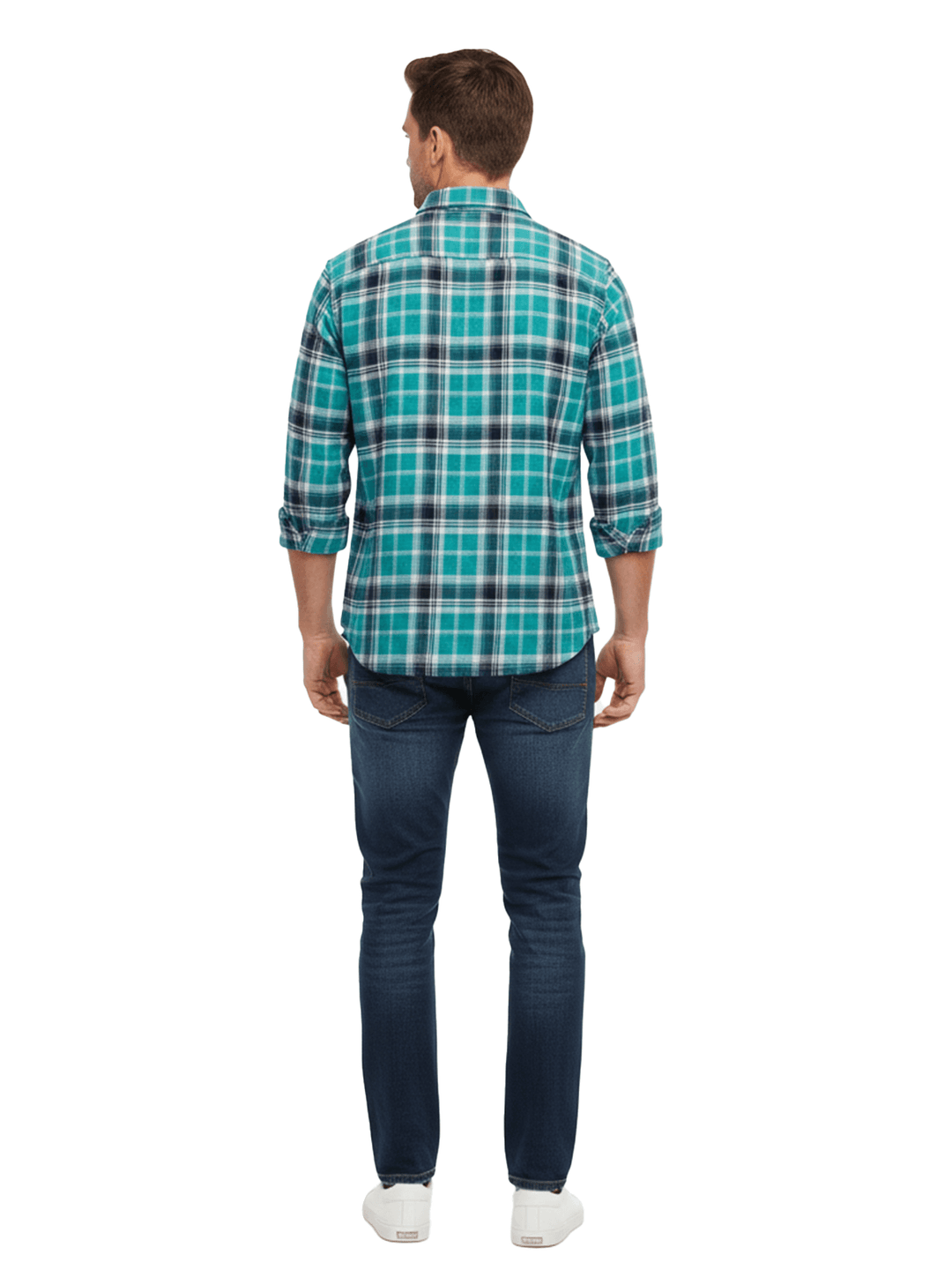 Blue Plaid Flannel Shirt