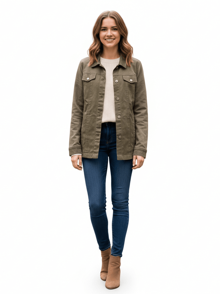Alfred Dunner Women's Classic Cotton Jacket